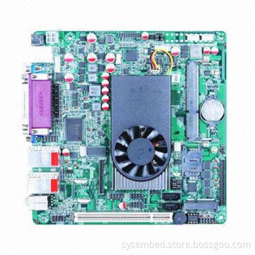 Mini-ITX Motherboard with 12V DC Power Supply, -40-85°C Storage Temperature